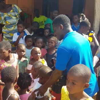 Putting smile on this children